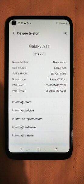 Vand telefon Samsung A11,